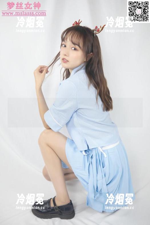 MSLASS梦丝女神 - 写真图册中，灵唯双马尾悄然绽放，优雅又惊艳